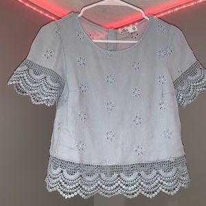 Blue Hollister Blouse